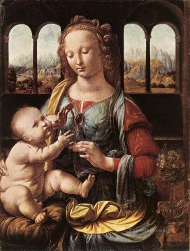 カーネーションの聖母 レオナルド・ダ・ヴィンチ Oil Paintings